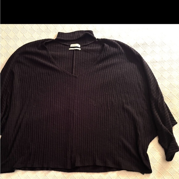 Black Ribbed Sweater - Picture 4 of 4